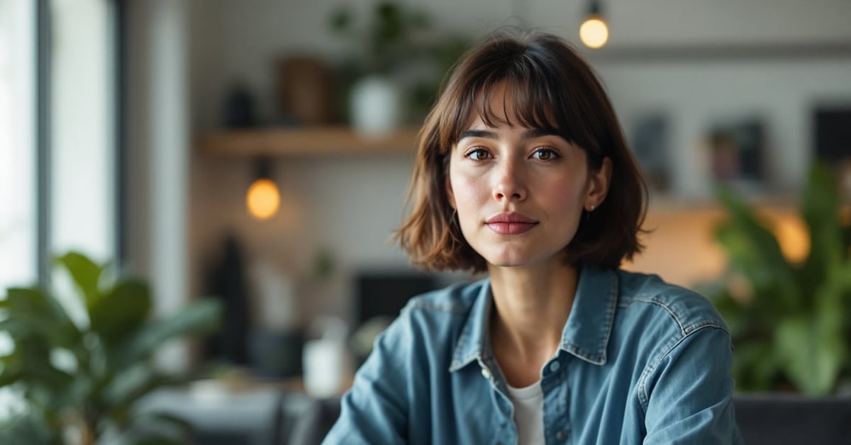 Influenceur photographié en situation réelle, smartphone en main, dans un cadre moderne et authentique