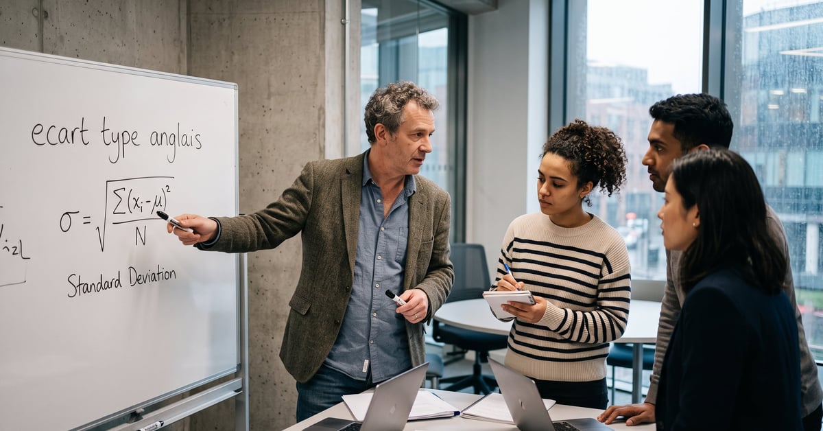 Écart type en anglais : standard deviation, traduction et usage en statistiques